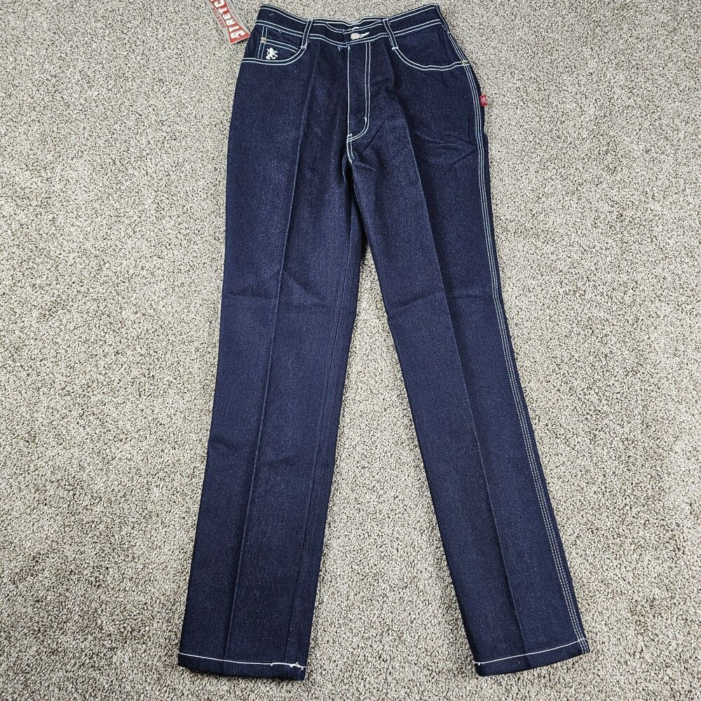 Vintage Braxton Jeans Womens 12 27x31 Blue Stretch Slim Fit Straight 80s 90s